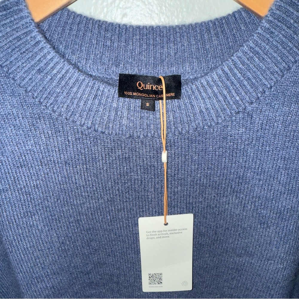 QUINCE MONGOLIAN CASHMERE OVERSIZED CREWNECK SWEATER - Picture 3 of 12